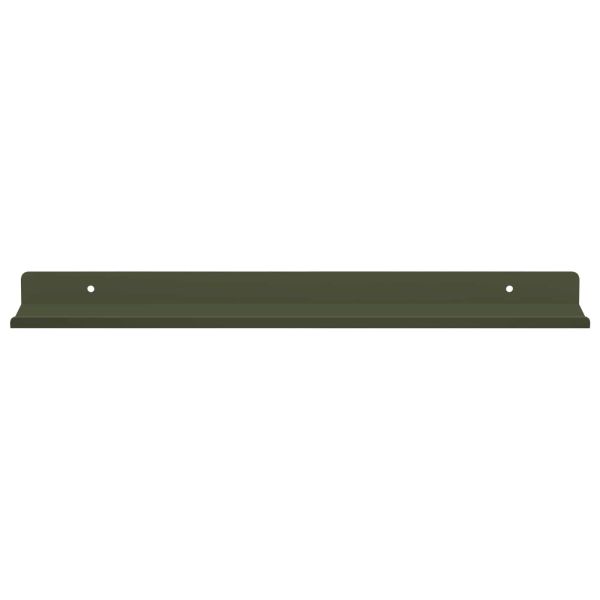 Плаващ рафт 2 pcs Маслинено зелено 40 x 8,5 x 2,5 см Стомана