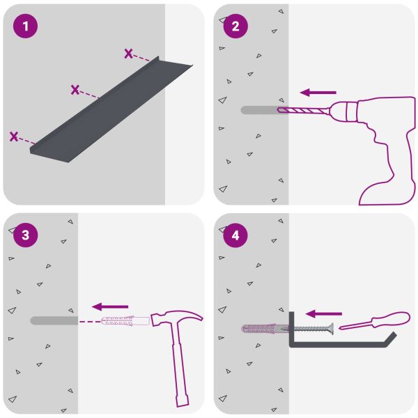 Плаващ рафт 2 pcs Антрацит 100 x 18 x 2,5 см Стомана