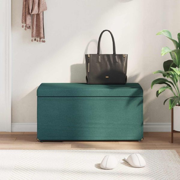 Стук Тъмен зелен 81 x 41 x 40 cm Текстил и конструирано дърво