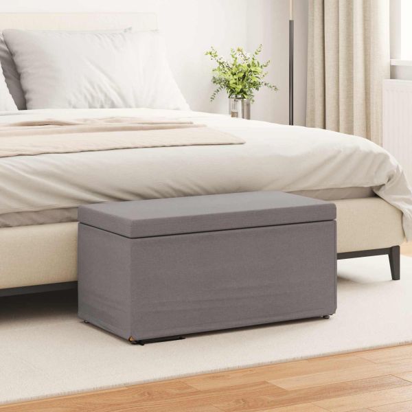 Стук Таупе 81 x 41 x 40 cm Текстил и конструирано дърво