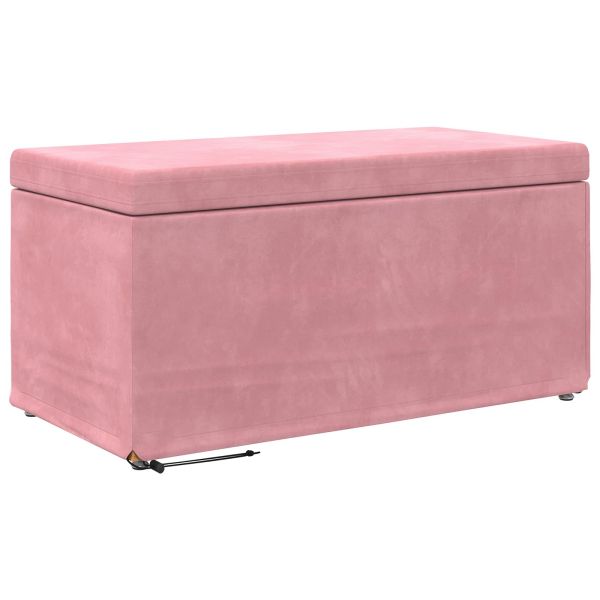 Стук Розово 81 x 41 x 40 cm Кадифе и инженерна дървесина