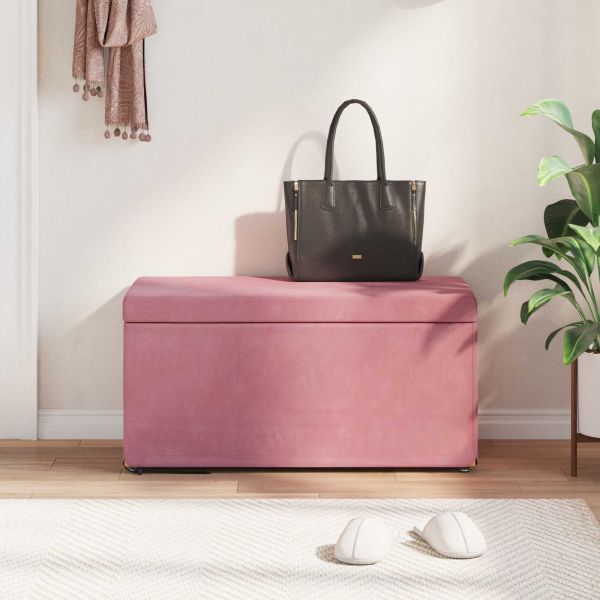 Стук Розово 81 x 41 x 40 cm Кадифе и инженерна дървесина