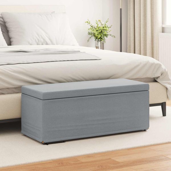 Стук Светлосиво 101 x 41 x 40 см Текстил и конструирано дърво