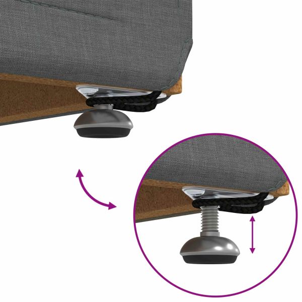 Стук Тъмен сив 101 x 41 x 40 см Текстил и конструирано дърво