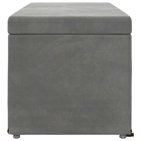 Стук Тъмен сив 101 x 41 x 40 см Кадифе и инженерна дървесина