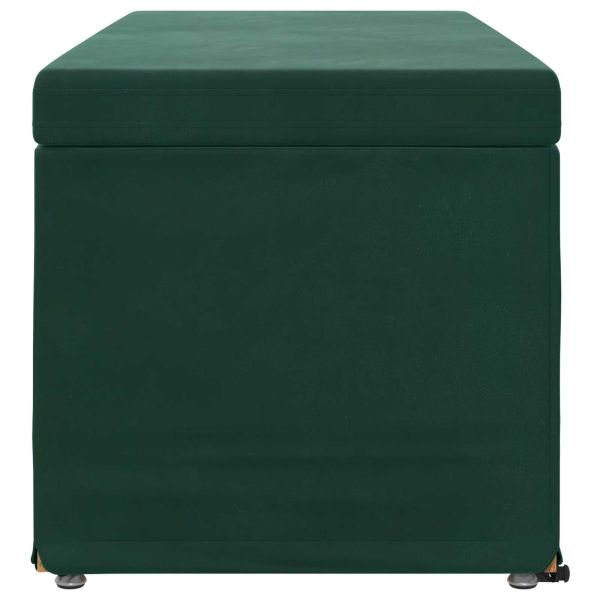 Стук Тъмен зелен 101 x 41 x 40 см Кадифе и инженерна дървесина