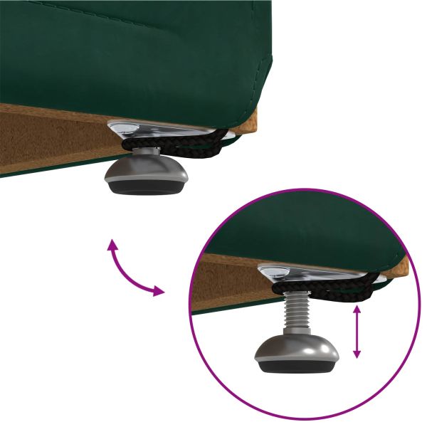 Стук Тъмен зелен 101 x 41 x 40 см Кадифе и инженерна дървесина