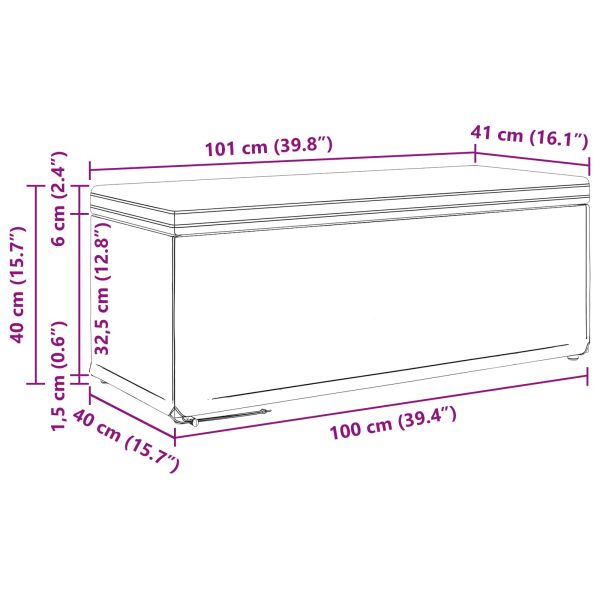 Стук Розово 101 x 41 x 40 см Кадифе и инженерна дървесина