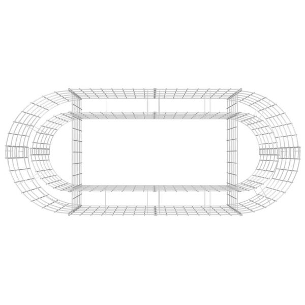 Габион повдигната леха, поцинковано желязо, 120x50x50 cм