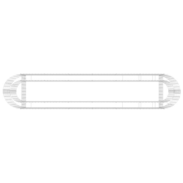 Габион повдигната леха, поцинковано желязо, 260x50x50 cм