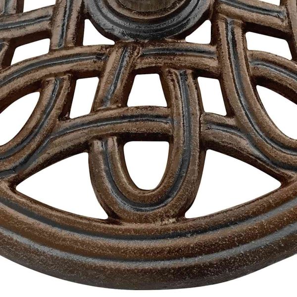 Основа за чадър, бронзова, 40x40x32 см, чугун