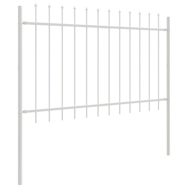 Градска ограда 7 pcs Бяло 11,9 x 1,2 м