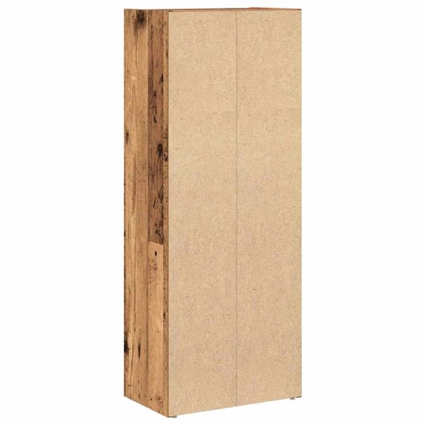 Библиотека, старо дърво, 40x24x102 см, инженерно дърво