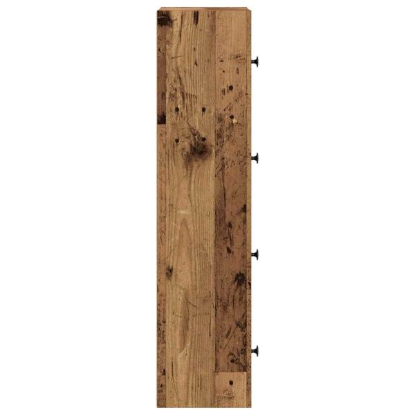 Библиотека, старо дърво, 40x24x102 см, инженерно дърво