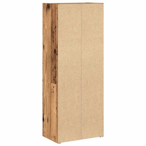 Библиотека, старо дърво, 40x24x102 см, инженерно дърво