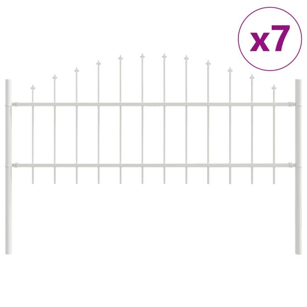 Градска ограда Woerden 7 pcs Бяло