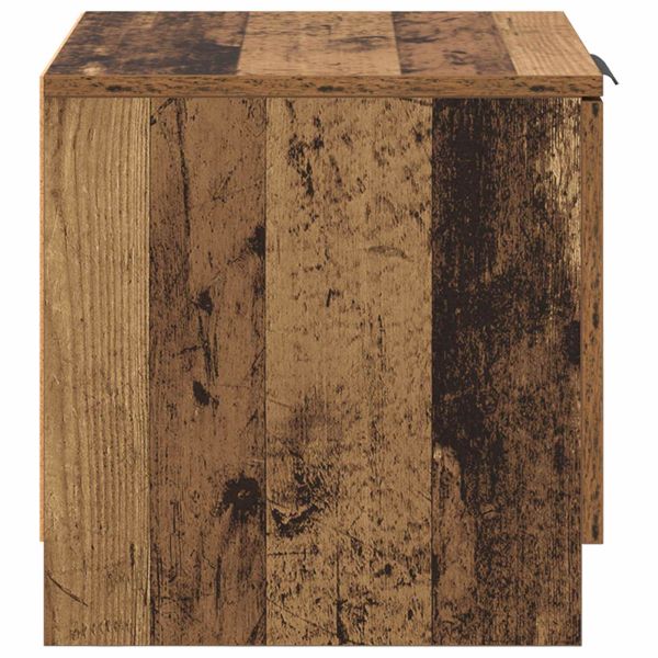 Шкаф за легло 2 pcs Старо дърво 40 x 39 x 40см Инженерно дърво