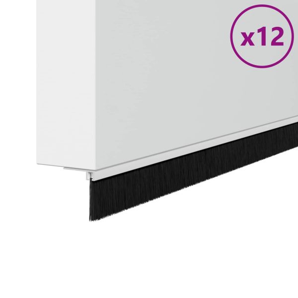 Самозалепващи се четки за уплътняване на врати 12 pcs Бяло