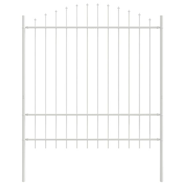 Градска ограда 7 pcs Бяло 170 x 215 см