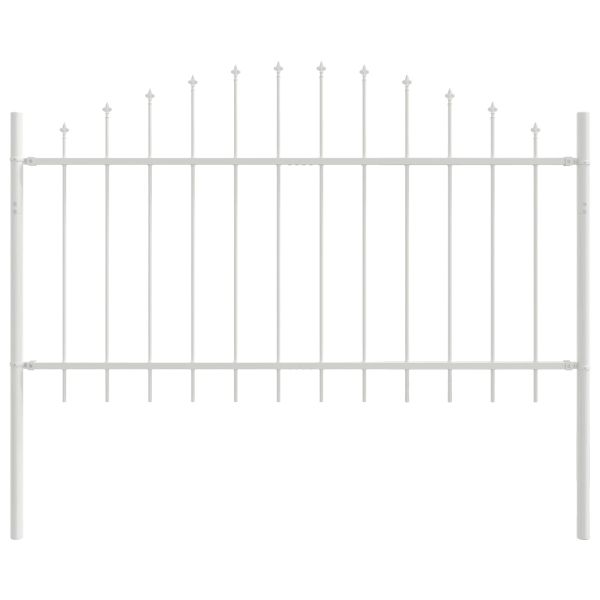 Градска ограда 7 pcs Бяло 170 x 140 см
