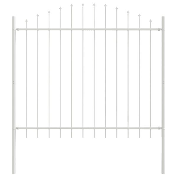 Градска ограда 7 pcs Бяло 170 x 165 см