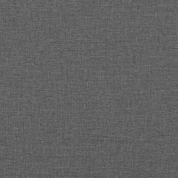 Разтегателен диван с възглавници, тъмносив, плат