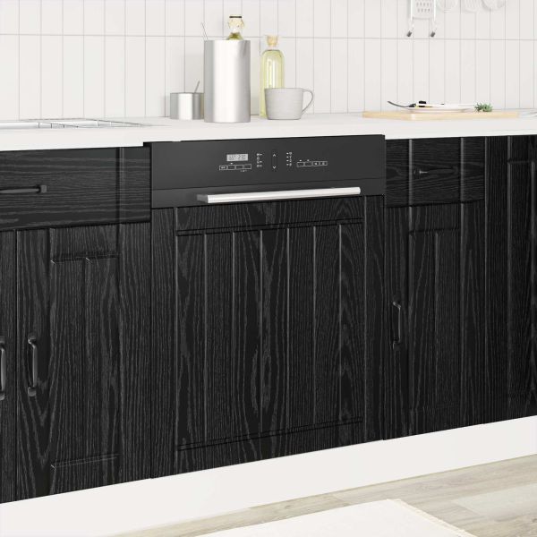 Панел за миялна машина LUCCA Черен дъб 60 x 1,5 x 57 см