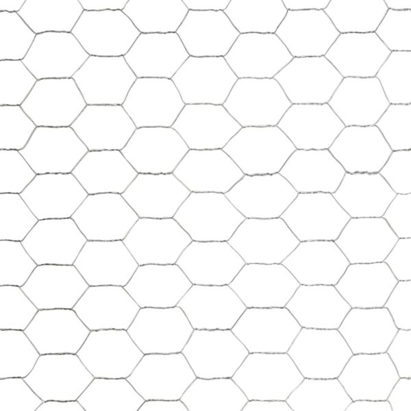 Кокошкарска мрежа, поцинкована стомана, 25x1,5 м, сребриста