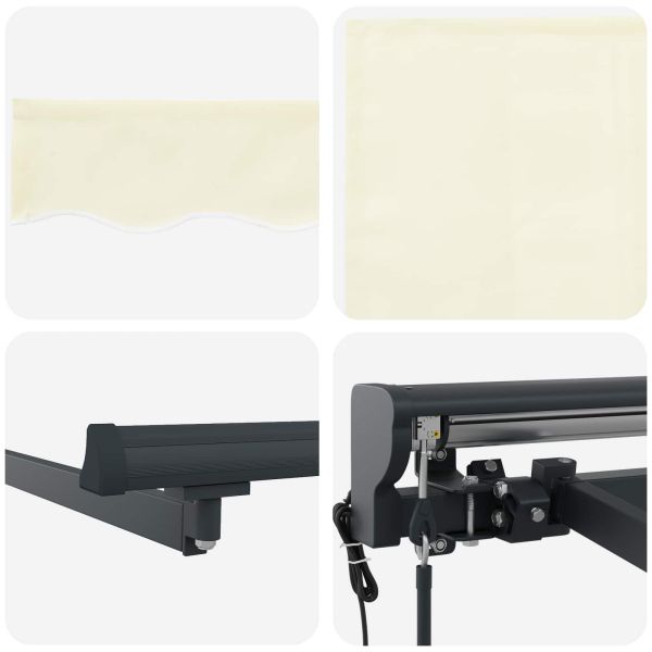 Сгъваем навес Крем 300 x 250 cm Полиестер и алуминий