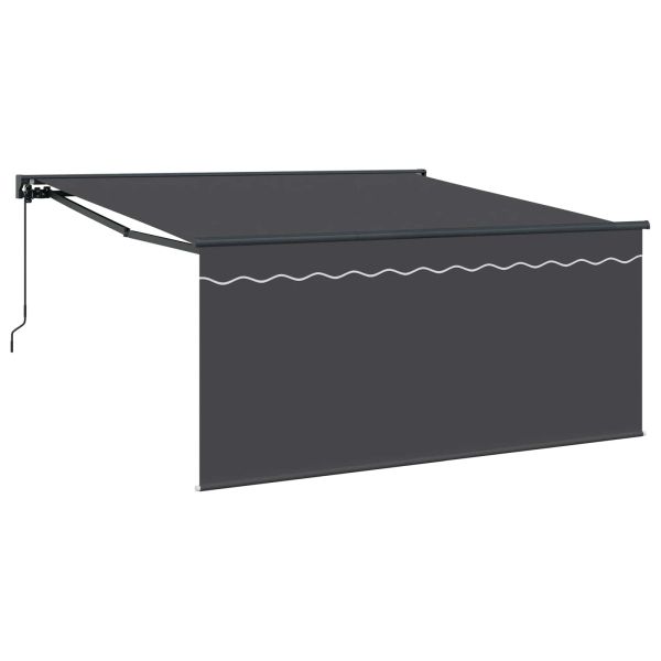 Сгъваем навес Антрацит 300 x 250 cm Полиестер и алуминий
