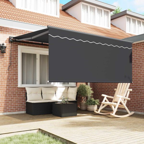 Сгъваем навес Антрацит 300 x 250 cm Полиестер и алуминий