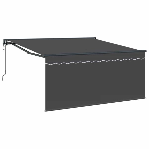 Сгъваем навес Антрацит 300 x 250 cm Полиестер и алуминий