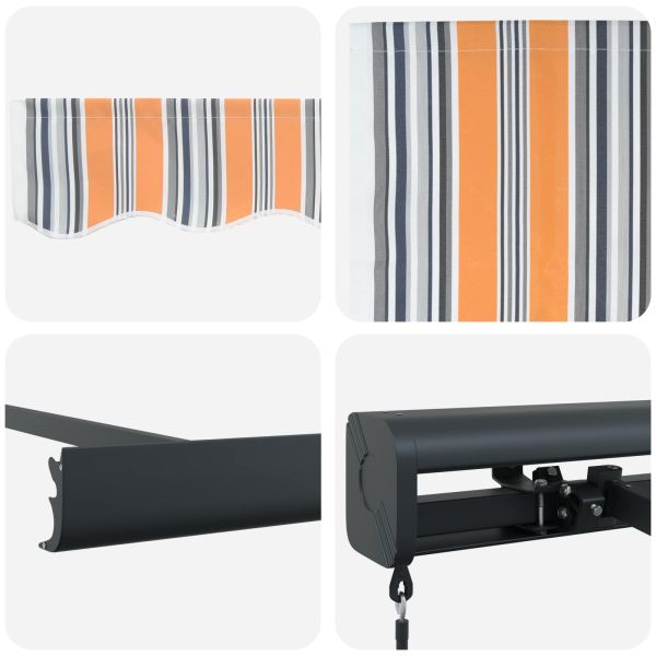 Сгъваем навес Многоцветен 300 x 250 cm Текстил и Метал