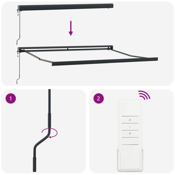 Сенник Многоцветен 350 x 250 x 165 см Полиестер и алуминий