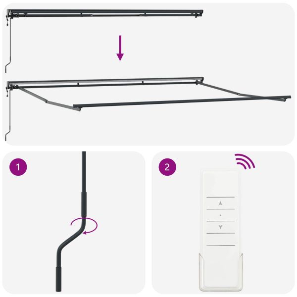 Рамка за сенник Оранжев и Черен 450 × 300 cm