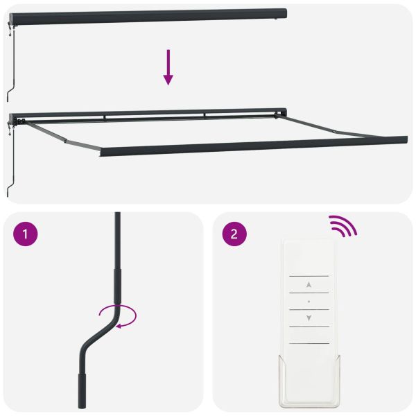 Сенник Жълт и оранжев 500 x 300 x 165 см Полиестер и алуминий