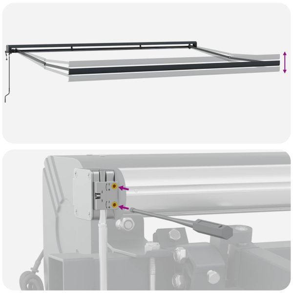 Сенник Многоцветен 500 x 300 x 165 см Полиестер и алуминий