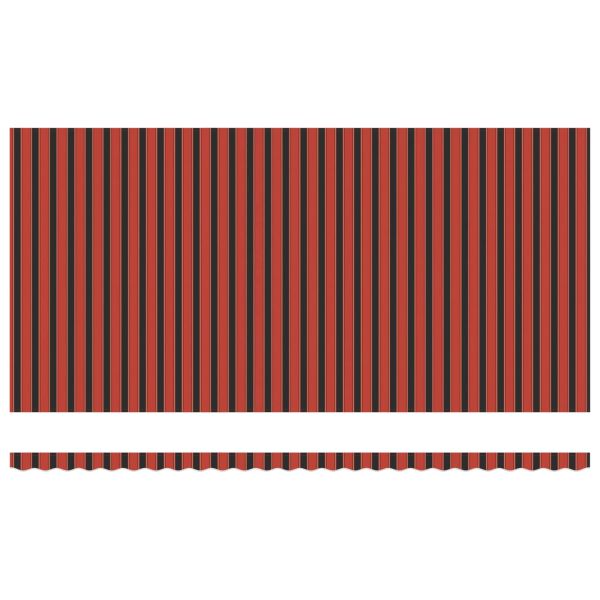 Сгъваем навес Оранжево и кафяво 600 × 300 cm