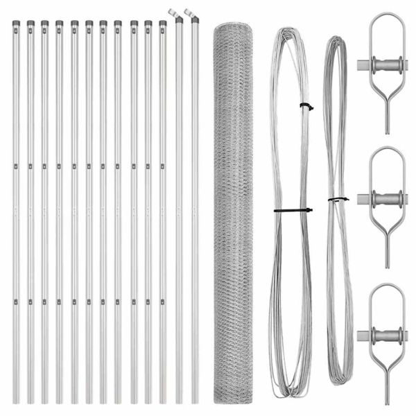 Стълб за ограда. Сребрист