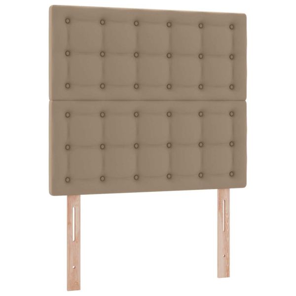 Легло с място за съхранение и LED с матрак Капучино 90 x 200 cm