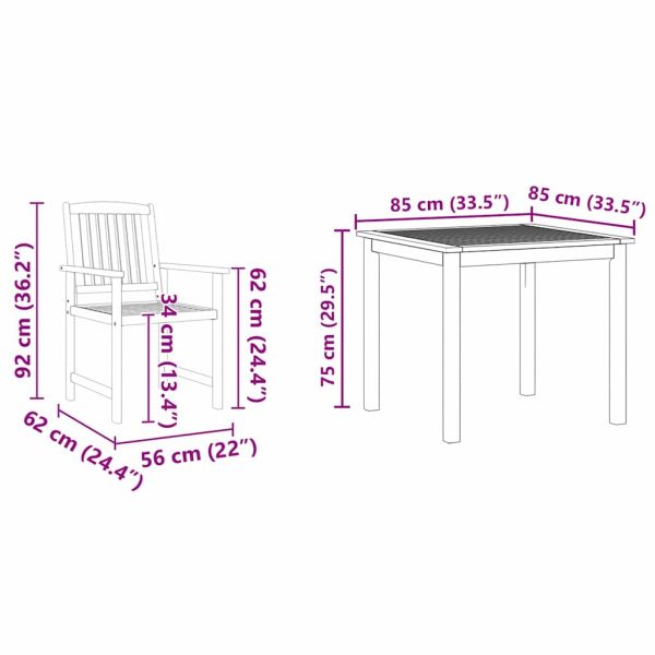Комплект за хранене в градината 3 pcs Кафяво