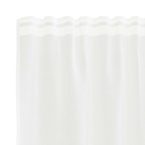 Перде от дантела Бяло 160 x 600 cm Полиестер