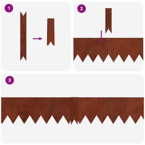 Ограда за трева 30 pcs Кафяво 100 x 0.05 x 20 см