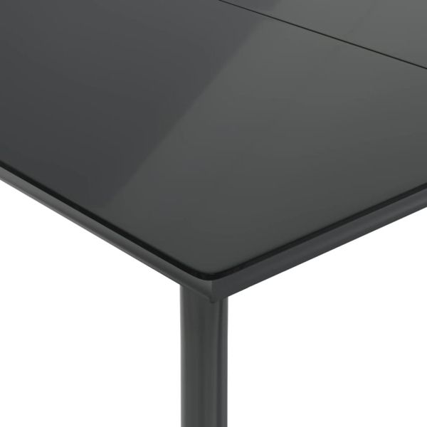 Градински трапезен комплект 9 части с възглавници светлосив