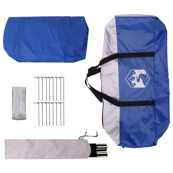 Дворен чадър полукола Зелен 538 x 440 x 204 см