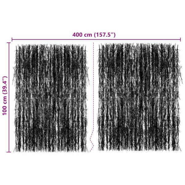 Ограда от съчки, 400x100 см