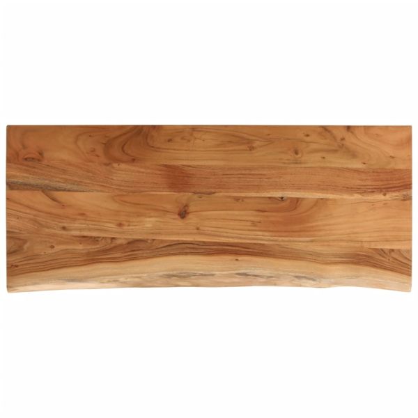 Плот за маса, 90x40x2,5 см, правоъгълен, акация масив, жив ръб