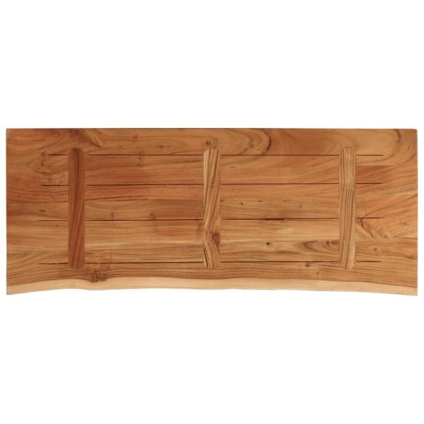 Плот за маса, 90x40x2,5 см, правоъгълен, акация масив, жив ръб