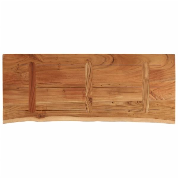 Плот за маса, 100x40x2,5 см, правоъгълен, акация масив, жив ръб