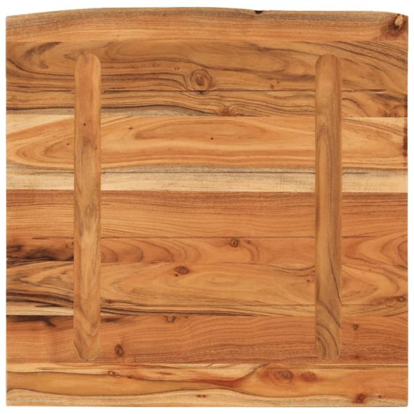 Плот за баня, 60x60x2,5 см, квадратен, масивно дърво акация